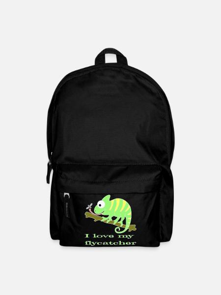 Chamaeleon tier - Rucksack - Schwarz