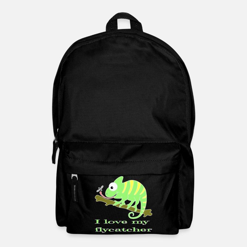 Chamaeleon tier - Rucksack - Schwarz