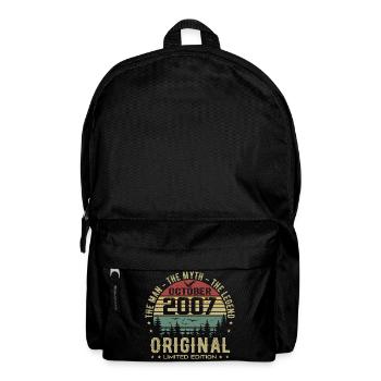 Man Birthday Gift 2007 October 2007 - Backpack - black - Front