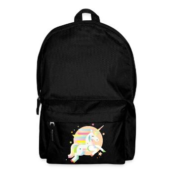 Licorne géométrique délicate – Rêveuse et magique - Sac à dos - noir - Devant
