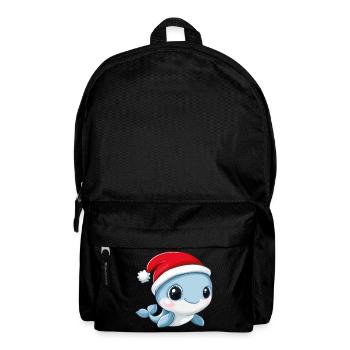 Baleine Noël Mignon Noël mignon Noël - Sac à dos - noir - Devant