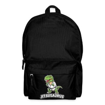 Dinosaure Jitsusaurus en équipement de Jiu-Jitsu - Sac à dos - noir - Devant