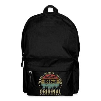 62 Year Old Birthday Gift, Born In January 1963 - Backpack - black - Front