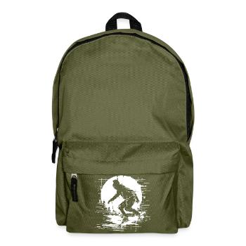 Skateboarderin Pixel Grafik - Rucksack - Olivgrün - Vorne