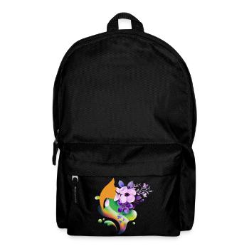 Floral Rainbow Silhouette - Backpack - black - Front