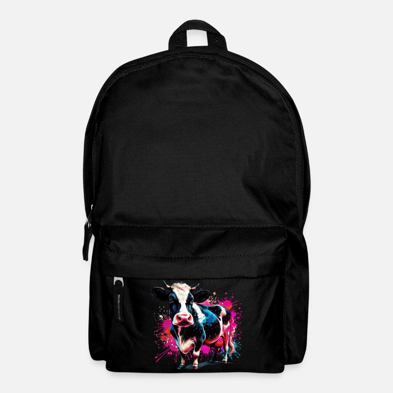 Kuh - Rucksack - Schwarz