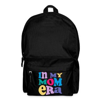 In My Mom Era – Bunte Mama-Vibes - Rucksack - Schwarz - Vorne