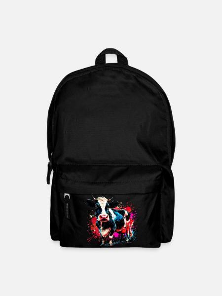 Kuh - Rucksack - Schwarz