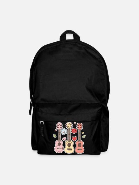 Ukulele Cartoon-Stil - Rucksack - Schwarz