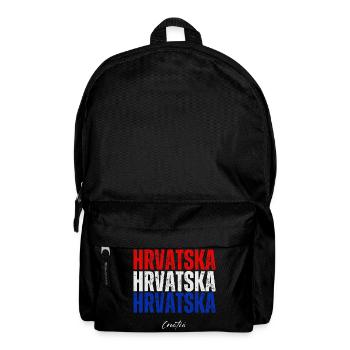 Croatian flag, Croatian pride - Backpack - black - Front