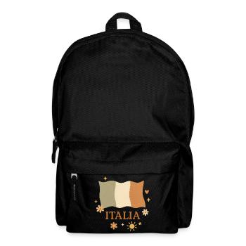 Boho Italia Flagge – Vintage Italien Design - Rucksack - Schwarz - Vorne