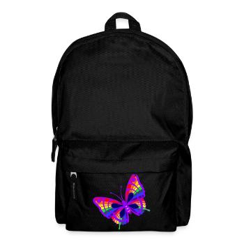 Papillon violet multicolore – Célébrez la diversité - Sac à dos - noir - Devant