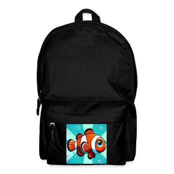 Clownfisch - Rucksack - Schwarz - Vorne