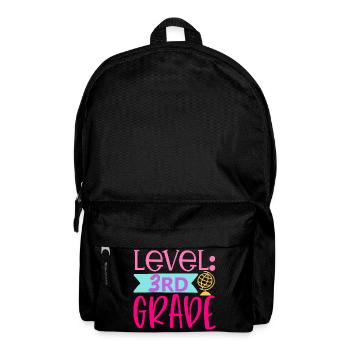 3e année débloquée – Retour à l’école - Sac à dos - noir - Devant