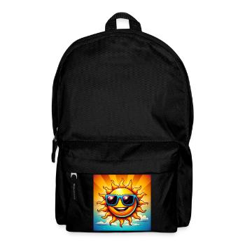 Sonne - Rucksack - Schwarz - Vorne