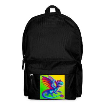 Drache - Rucksack - Schwarz - Vorne