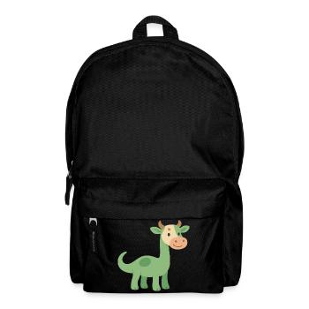 Dinosaur with cowhide head - Backpack - black - Front