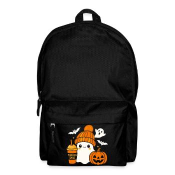 Süßer Geist Kaffee Mütze Cartoon Halloween - Rucksack - Schwarz - Vorne