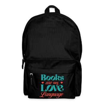 Books are my Love Language - Backpack - black - Front