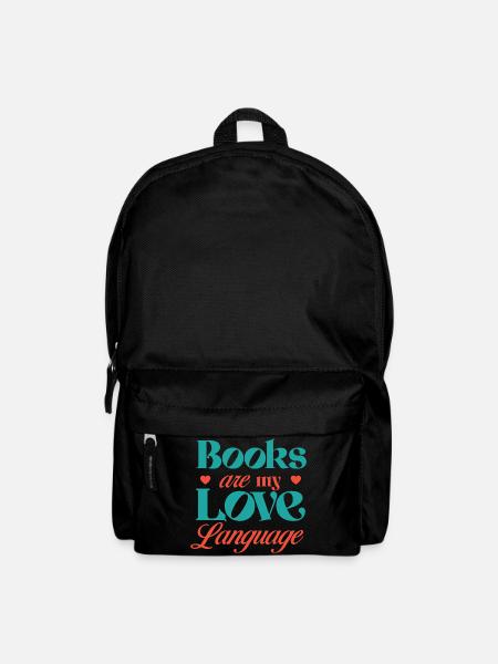 Bücher sind meine Liebessprache - Rucksack - Schwarz