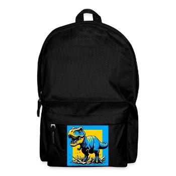 Dinosaurier - Rucksack - Schwarz - Vorne