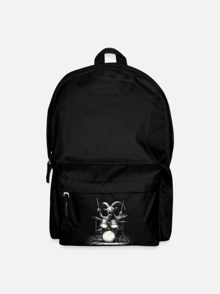 Capricorne jouant des tambours cadeau pour musicien - Sac à dos - noir