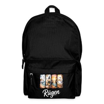Rügen Baltic Sea Lighthouse Seagull - Backpack - black - Front