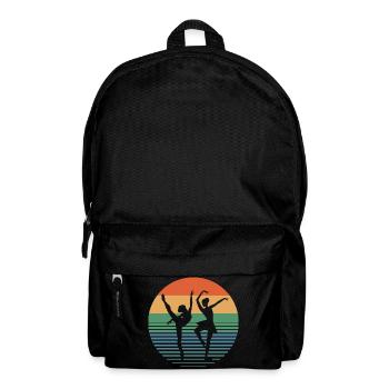 Sonnenuntergang Tanzduo - Rucksack - Schwarz - Vorne
