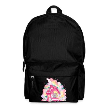 Zuckerhaus mit Maus - Rucksack - Schwarz - Vorne