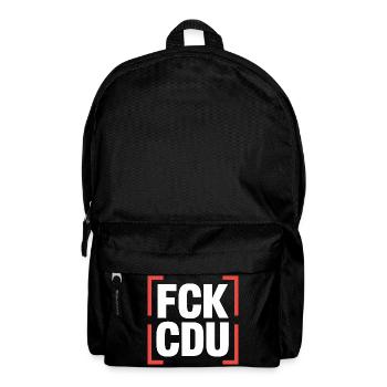 FCK CDU  - Anti CDU/CSU Logo - Rucksack - Schwarz - Vorne