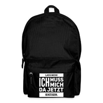 Drôle. Laisse-moi, je dois m’y mettre - Sac à dos - noir - Devant