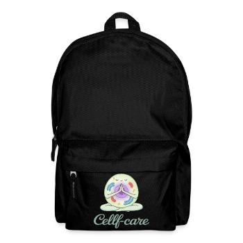Self-care of the cell, meditation for biologists - Backpack - black - Front