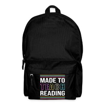 Primary School Preschool Primary School Teacher Reading - Backpack - black - Front