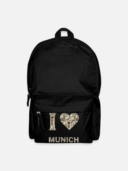 I love Munich – Klassische Architektur Liebe - Rucksack - Schwarz