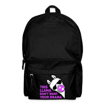 Ce lama ne veut pas de ta bulle dramatique - Sac à dos - noir - Devant
