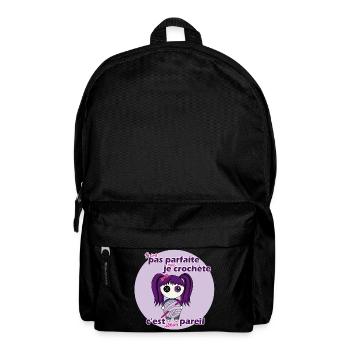 I'm not perfect but I'm hooking - Backpack - black - Front