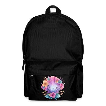 Moule fleurie avec des fleurs joyeuses - Sac à dos - noir - Devant