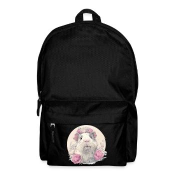 Cochon d’Inde avec des fleurs - Sac à dos - noir - Devant