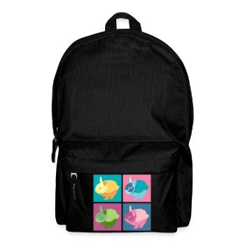 Kaninchen Pop-Art Farbblock-Set - Rucksack - Schwarz - Vorne