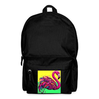 Flamant - Sac à dos - noir - Devant