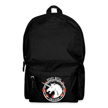 Licorne Heavy Metal - Einhorn Rock - Sac à dos - noir - Devant