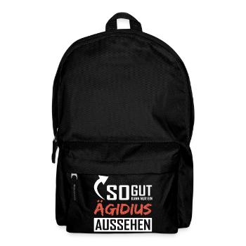 So gut kann nur ein Ägidius aussehen - Rucksack - Schwarz - Vorne