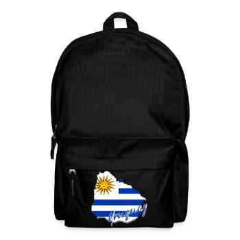Map with the flag of Uruguay, I love Uruguay - Backpack - black - Front