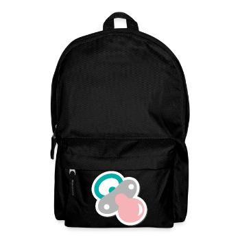 schnuller - Rucksack - Schwarz - Vorne