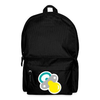schnuller - Rucksack - Schwarz - Vorne