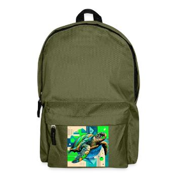 Schildkröte - Rucksack - Olivgrün - Vorne