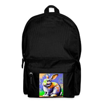 Kaninchen - Rucksack - Schwarz - Vorne