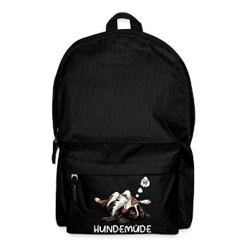 Hundemüde Münsterländer Münsterländerbesitzer  - Rucksack - Schwarz - Vorne