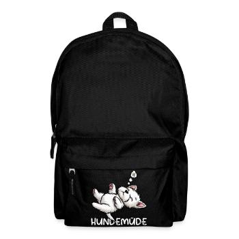 Hundemüde West highland terrier Westie Westies - Rucksack - Schwarz - Vorne