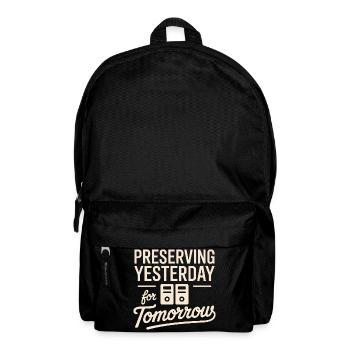 Préserver hier pour demain - Sac à dos - noir - Devant